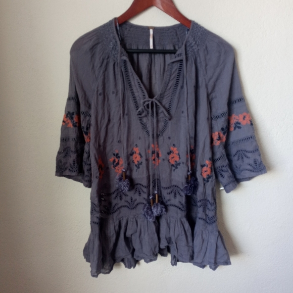 Free People Tops - Free People XS You're Mine Peasant Tunic Top